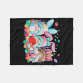 Happy Oaster Eggs Bunny Gnomes Bowling Lover Easte Fleecedecke (Vorderseite (Horizontal))