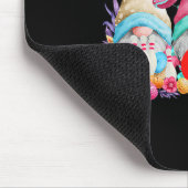 Happy Oaster Eggs Bunny Gnomes Bowling Lover Easte Mousepad (Ecke)