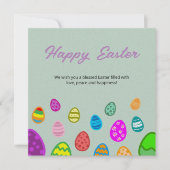 Happy Oaster Eggs Feiertagskarte (Vorderseite)