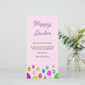 Happy Oaster Eggs Feiertagskarte (Stehend Vorderseite)