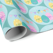 Happy Oaster Eggs Geschenkpapier (Rolleneckpunkt)
