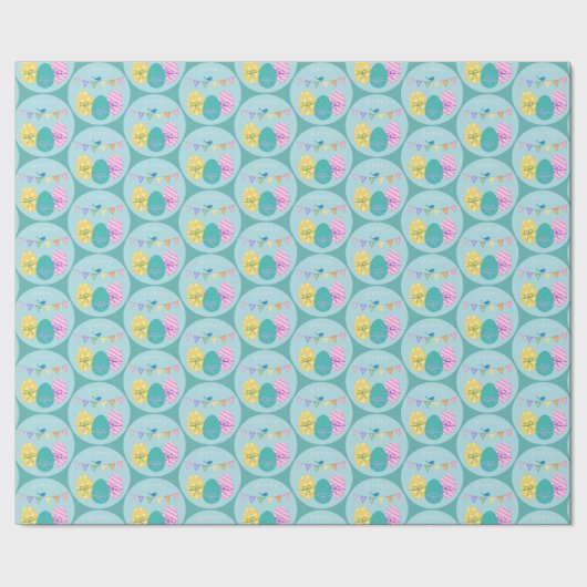 Happy Oaster Eggs Geschenkpapier (Saum)