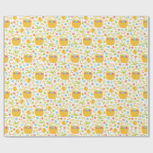 Happy Oaster Eggs in Basket Geschenkpapier (Flach)