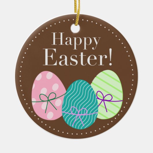 Happy Oaster Eggs Ornament Round (Vorne)