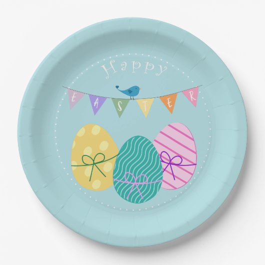 Happy Oaster Eggs Pappteller (Vorderseite)