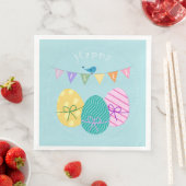 Happy Oaster Eggs Serviette (Beispiel)