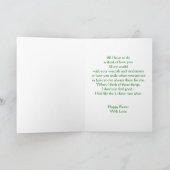 Happy Oaster Ehefrau Card - Affodien Feiertagskarte (Innenseite)