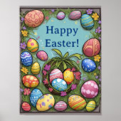 Happy Oaster - Eier in Basket Poster (Vorne)