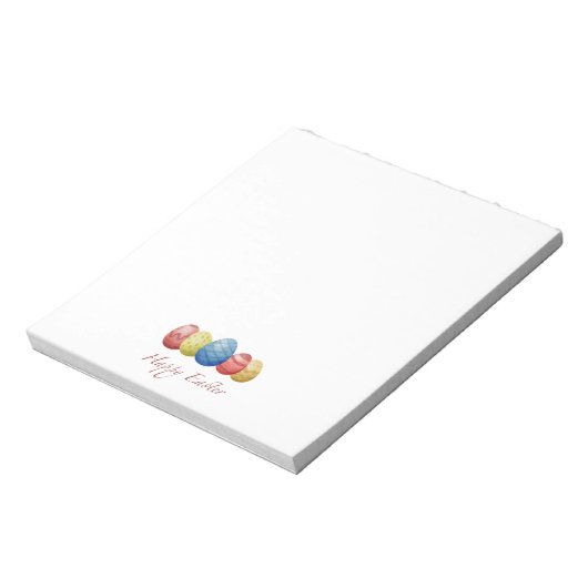 Happy Oaster Eiern Magnetic Notizblock (Rotiert)