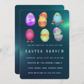 Happy Oaster Einladung (Vorne/Hinten)