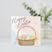 Happy Oaster Einladung (Stehend Vorderseite)