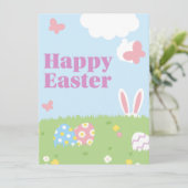 Happy Oaster Einladung (Stehend Vorderseite)