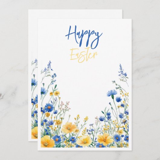 Happy Oaster Einladung (Vorne/Hinten)