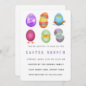 Happy Oaster Einladung (Vorne/Hinten)