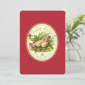 Happy Oaster - Einladungskarte Einladung (Stehend Vorderseite)