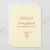 Happy Oaster - Einladungskarte Einladung (Rückseite)