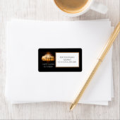 Happy Oaster Er ist drei Crosses-Adresse Rised Adressaufkleber (Insitu)