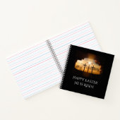 Happy Oaster Er ist drei Kreuze Risen Notizblock (Innenseite)