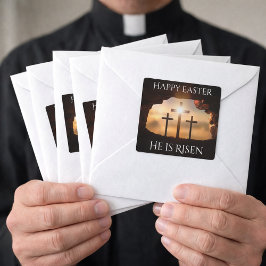 Happy Oaster Er ist drei Kreuzfahrten Urlaub Risen Quadratischer Aufkleber