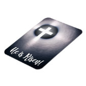 Happy Oaster er ist Risen Cross Magnet (Linke Seite)