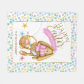 Happy Oaster Everybunny ID640 Fleecedecke (Vorderseite (Horizontal))