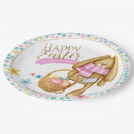 Happy Oaster Everybunny ID640 Pappteller (Schrägansicht)