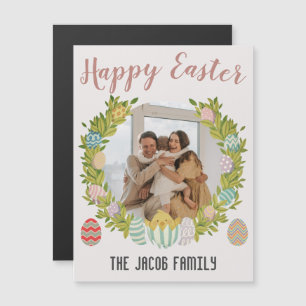 Happy Oaster Family, Happy Family One Foto Magnetkarte