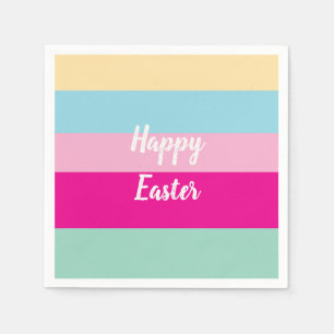 Happy Oaster farbenfrohe Streifen Pattern Kissen T Serviette
