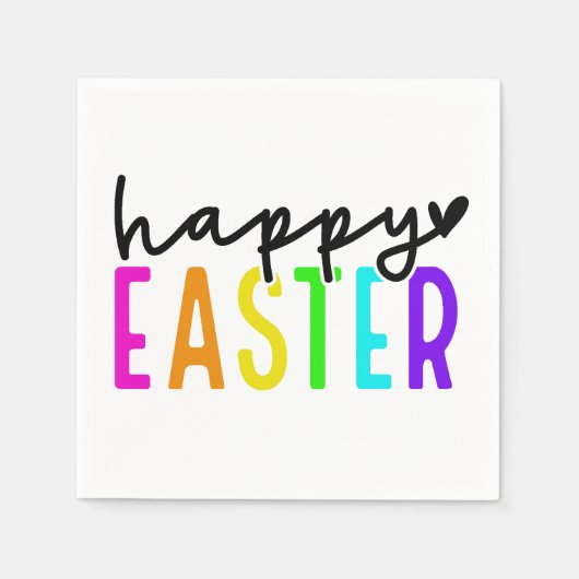 Happy Oaster farbenfrohe Tischeinstellung Serviette (Vorderseite)