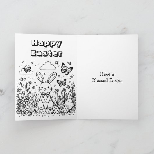 Happy Oaster | Farbseite Karte (Innenseite)