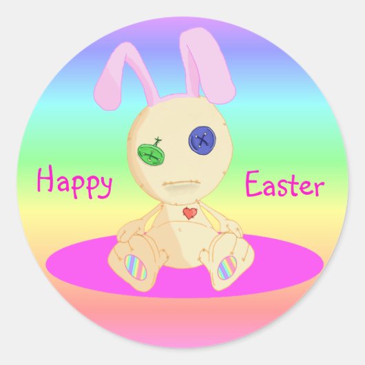 Happy Oaster feat Lil Cushy Runder Aufkleber (Vorderseite)