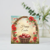 Happy Oaster Feiertagskarte (Stehend Vorderseite)