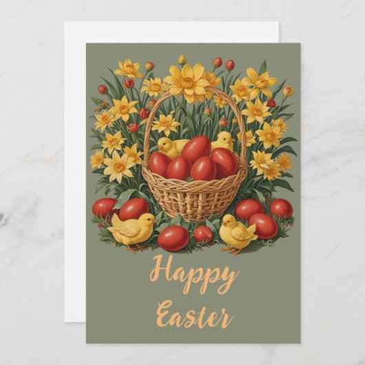 Happy Oaster Feiertagskarte (Vorne/Hinten)