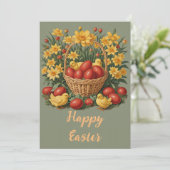 Happy Oaster Feiertagskarte (Stehend Vorderseite)