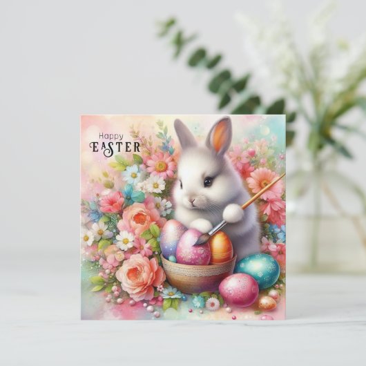 Happy Oaster Feiertagskarte (Stehend Vorderseite)