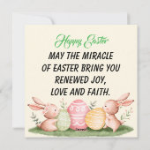 Happy Oaster Feiertagskarte (Rückseite)