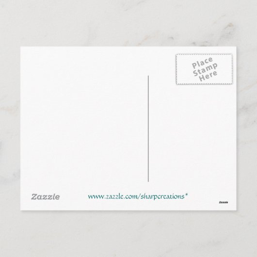 Happy Oaster Feiertagspostkarte (Rückseite)