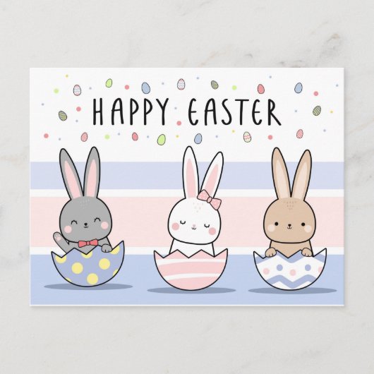Happy Oaster Feiertagspostkarte (Vorderseite)