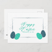 Happy Oaster Feiertagspostkarte (Vorne/Hinten)