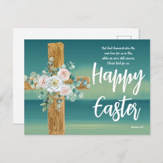 Happy Oaster Feiertagspostkarte (Vorne/Hinten)