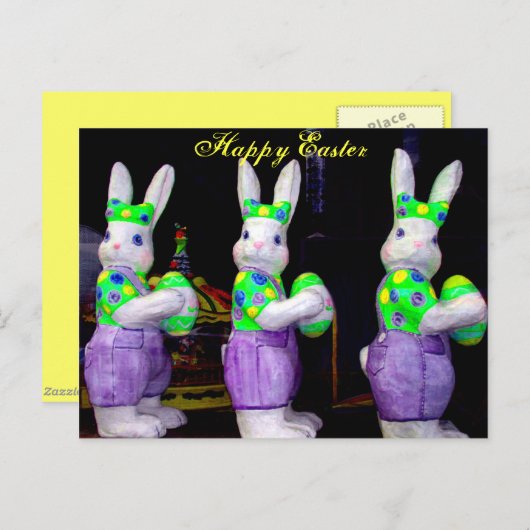 Happy Oaster_ Feiertagspostkarte (Vorne/Hinten)