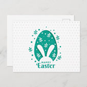 Happy Oaster Feiertagspostkarte (Vorne/Hinten)