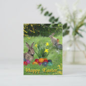 Happy Oaster Feiertagspostkarte (Stehend Vorderseite)