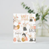 Happy Oaster Feiertagspostkarte (Stehend Vorderseite)