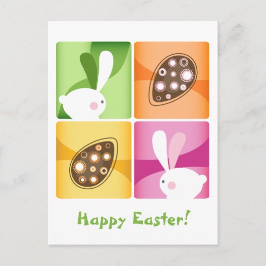 Happy Oaster Feiertagspostkarte (Vorderseite)