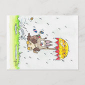 Happy Oaster Feiertagspostkarte (Vorderseite)