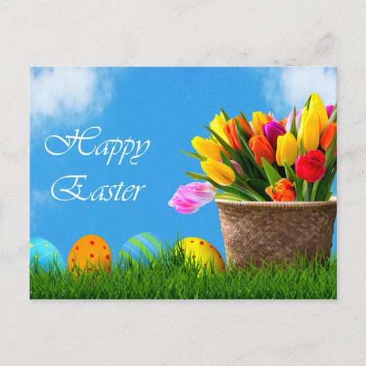 Happy Oaster Feiertagspostkarte (Vorderseite)