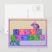 Happy Oaster Feiertagspostkarte (Vorne/Hinten)