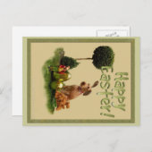 Happy Oaster Feiertagspostkarte (Vorne/Hinten)