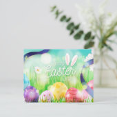 Happy Oaster Feiertagspostkarte (Stehend Vorderseite)